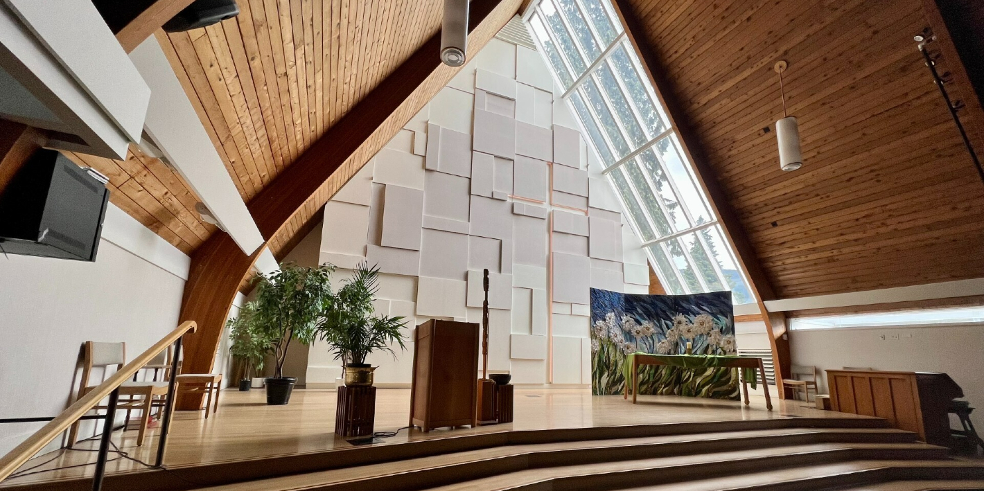 Front of the sanctuary at Highlands United