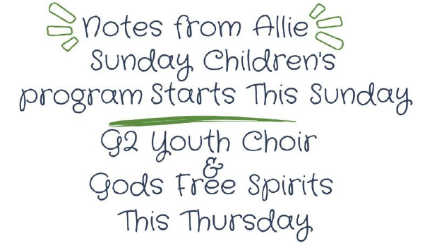Note from Allie Keir Minister of Children Youth  Families